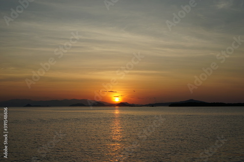 sunset over the sea © handi