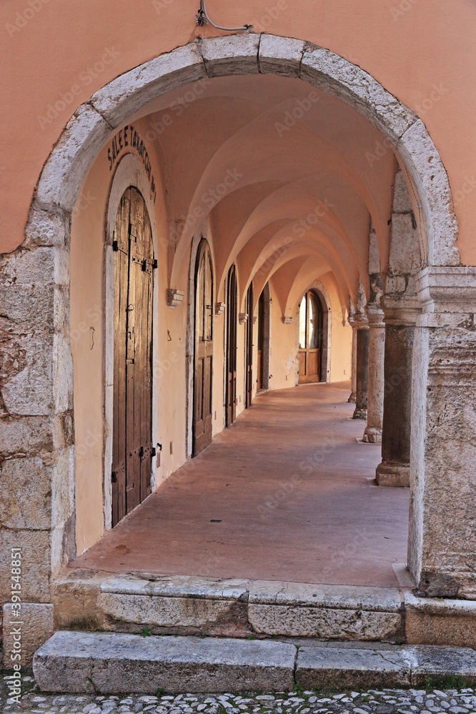 Obraz premium Atina, borgo medievale nel Lazio, Italia