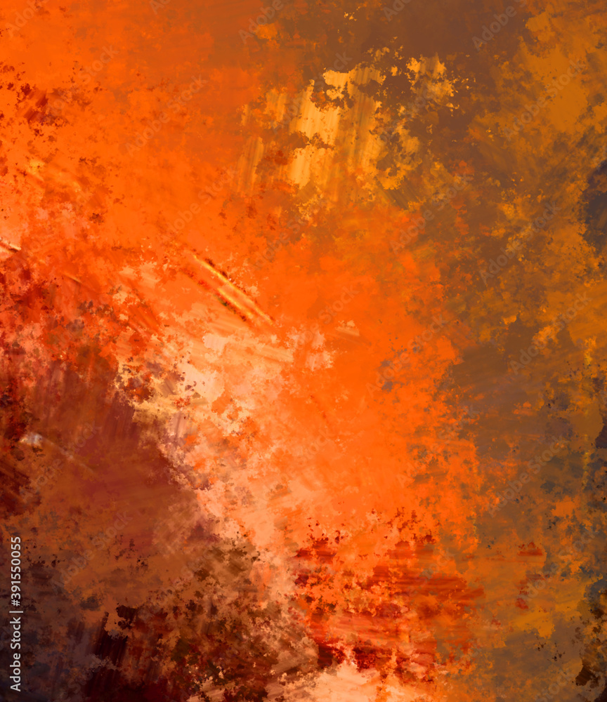 Obraz premium Brushed Painted Abstract Background. Brush stroked painting. Artistic vibrant and colorful wallpaper.