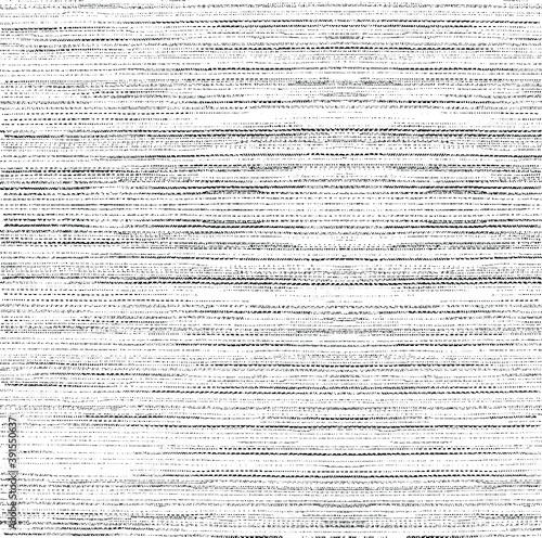 Vector fabric texture. Distressed texture of weaving fabric. Grunge background. Abstract halftone vector illustration. Overlay to create interesting effect and depth. Black isolated on white. EPS10.