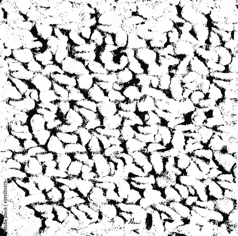Obraz premium Rough black and white texture vector. Distressed overlay texture. Grunge background. Abstract textured effect. Vector Illustration. Black isolated on white background. EPS10
