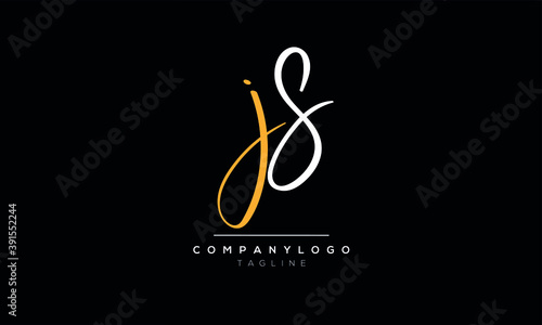 Alphabet letters Initials Monogram logo JS,SJ,J and S
