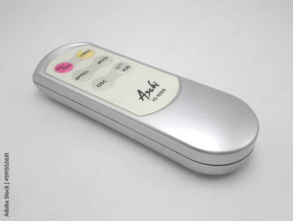 Asahi electric fan remote control in Manila, Philippines Stock Photo