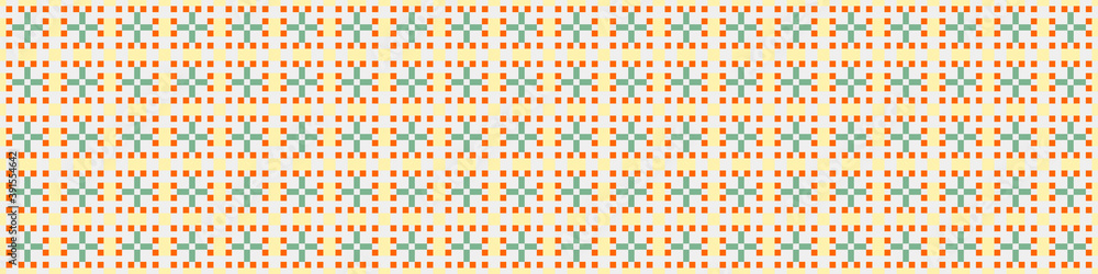 Fototapeta premium Abstract Cross Pattern Dots Logo generative computational art illustration