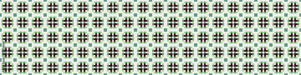 Fototapeta premium Abstract Cross Pattern Dots Logo generative computational art illustration