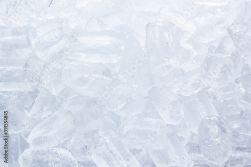 Ice cubes close-up background
