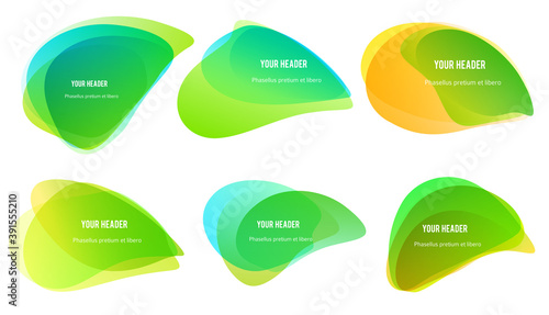 Abstract blur shapes purple color gradient iridescent colors effect soft transition watercolor white background