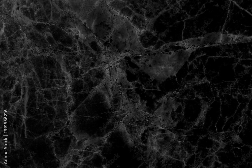 Black natural marble, black and white, black marble patterned texture background.