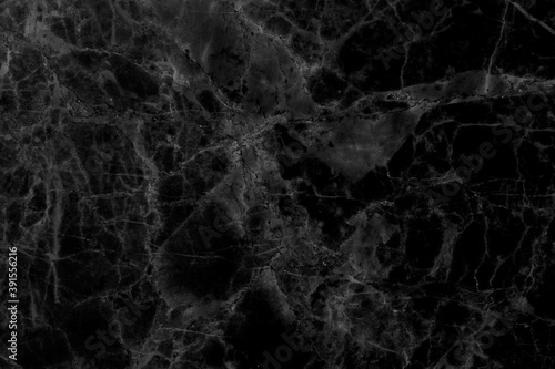 Black natural marble, black and white, black marble patterned texture background.