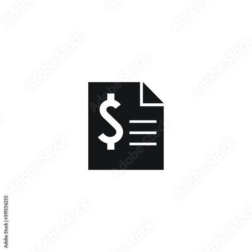 Icon vector graphic of letter, paper, good for template web etc
