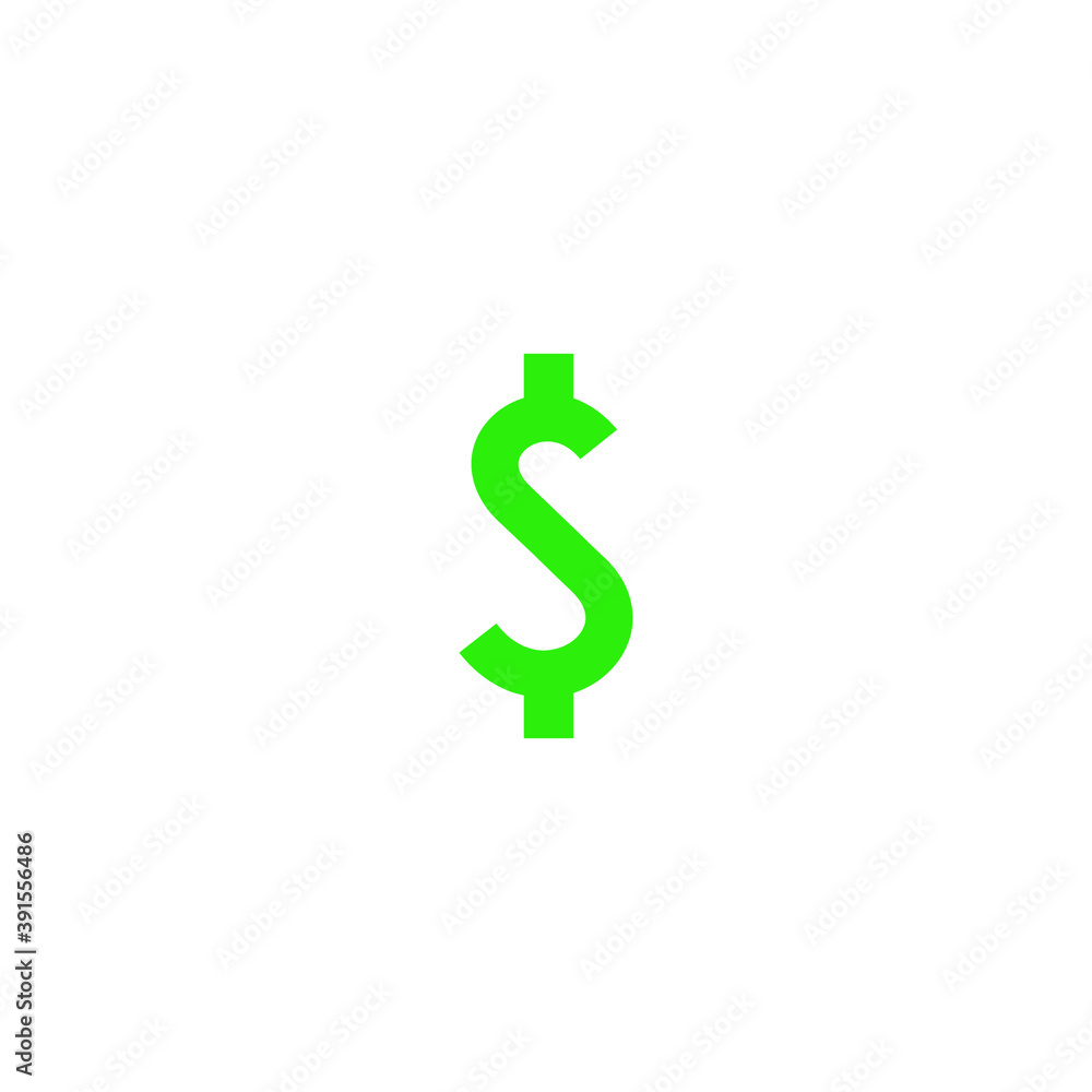 Icon vector graphic of dollar symbol, good for template web etc Icon vector graphic of dollar symbol, good for template web etc