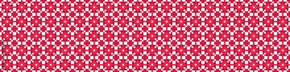 Fototapeta premium Abstract Cross Pattern Dots Logo generative computational art illustration