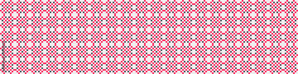 Fototapeta premium Abstract Cross Pattern Dots Logo generative computational art illustration