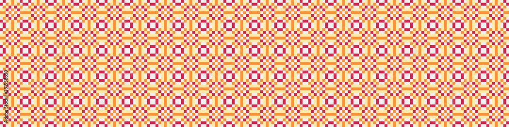 Fototapeta premium Abstract Cross Pattern Dots Logo generative computational art illustration