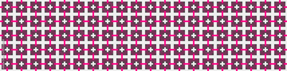 Naklejka premium Abstract Cross Pattern Dots Logo generative computational art illustration