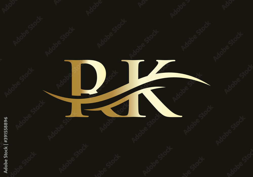 Luxury Rk Kr K R Letter Logo Template With Elegant And Unique Monogram Logo  For Business Card Business Brand Company Stock Illustration - Download  Image Now - iStock