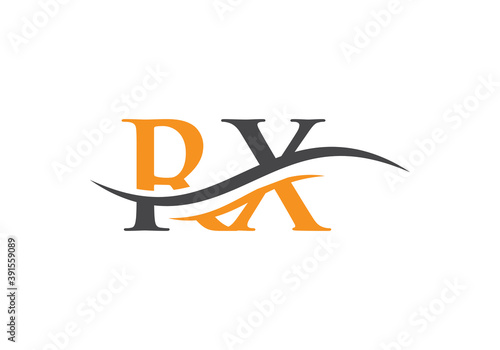 Premium RX logo design based on letter. RX logo design