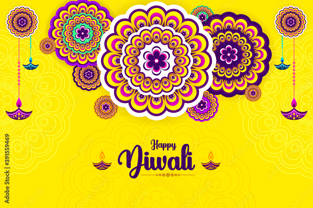 Happy Diwali festival, background, vector illustration, sale banner Happy Diwali festival, background, vector illustration, sale banner