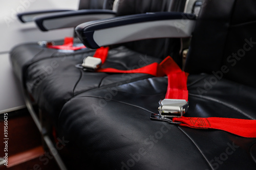 Safety belts in the aircraft 