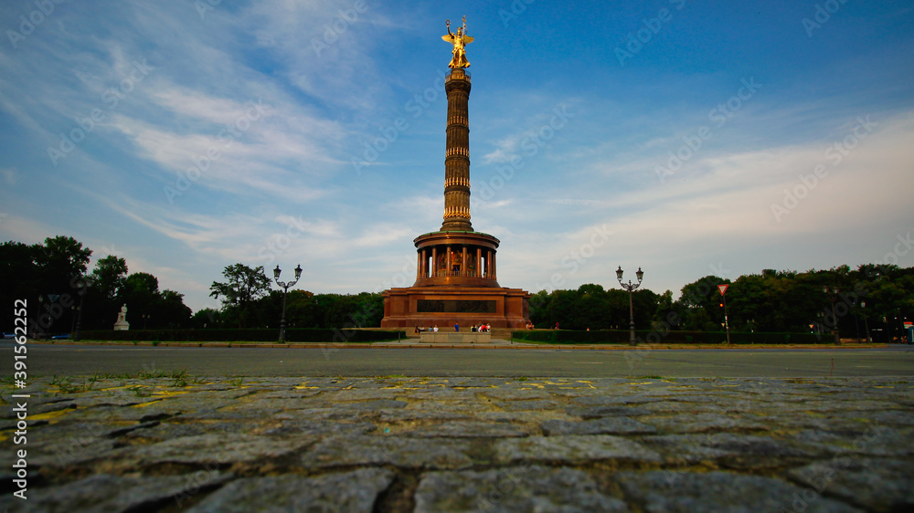 The Victory Column in the Tiergarten district of Berlin