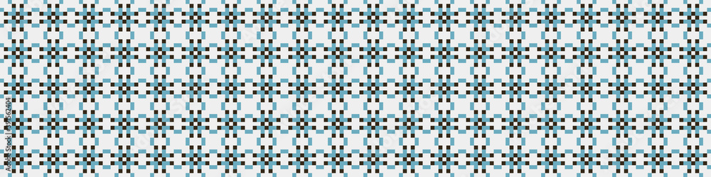 Fototapeta premium Abstract Cross Pattern Dots Logo generative computational art illustration