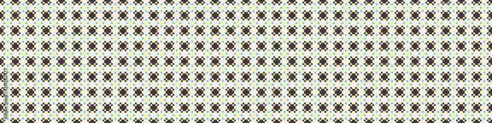 Abstract Cross Pattern Dots Logo generative computational art illustration