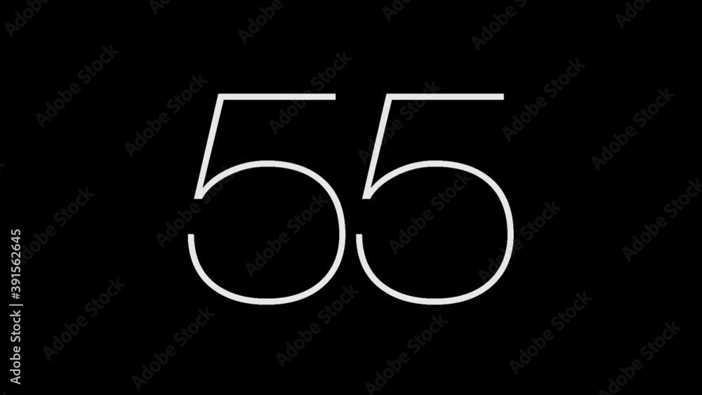 Digital timer countdown 60-1 sec, full HD 1920x1080 30 Fps. Digital timer countdown 60-1 sec, full HD 1920x1080 30 Fps.