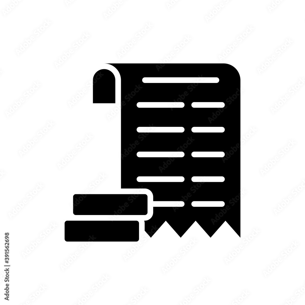 Invoice Vector Style Solid Icon. Business and Finance EPS 10 File Invoice Vector Style Solid Icon. Business and Finance EPS 10 File