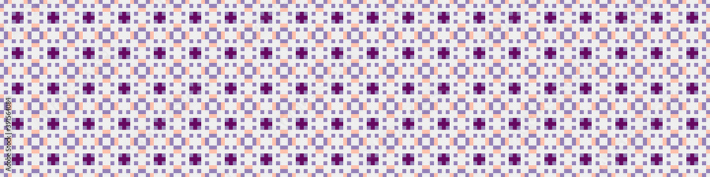 Fototapeta premium Abstract Cross Pattern Dots Logo generative computational art illustration