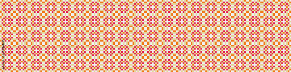 Fototapeta premium Abstract Cross Pattern Dots Logo generative computational art illustration