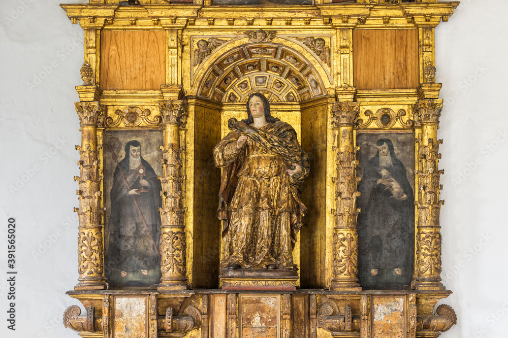 San Francisco Church and Convent, Santa Lucia retable, Quito, Pichincha Province, Ecuador, Unesco World Heritage Site