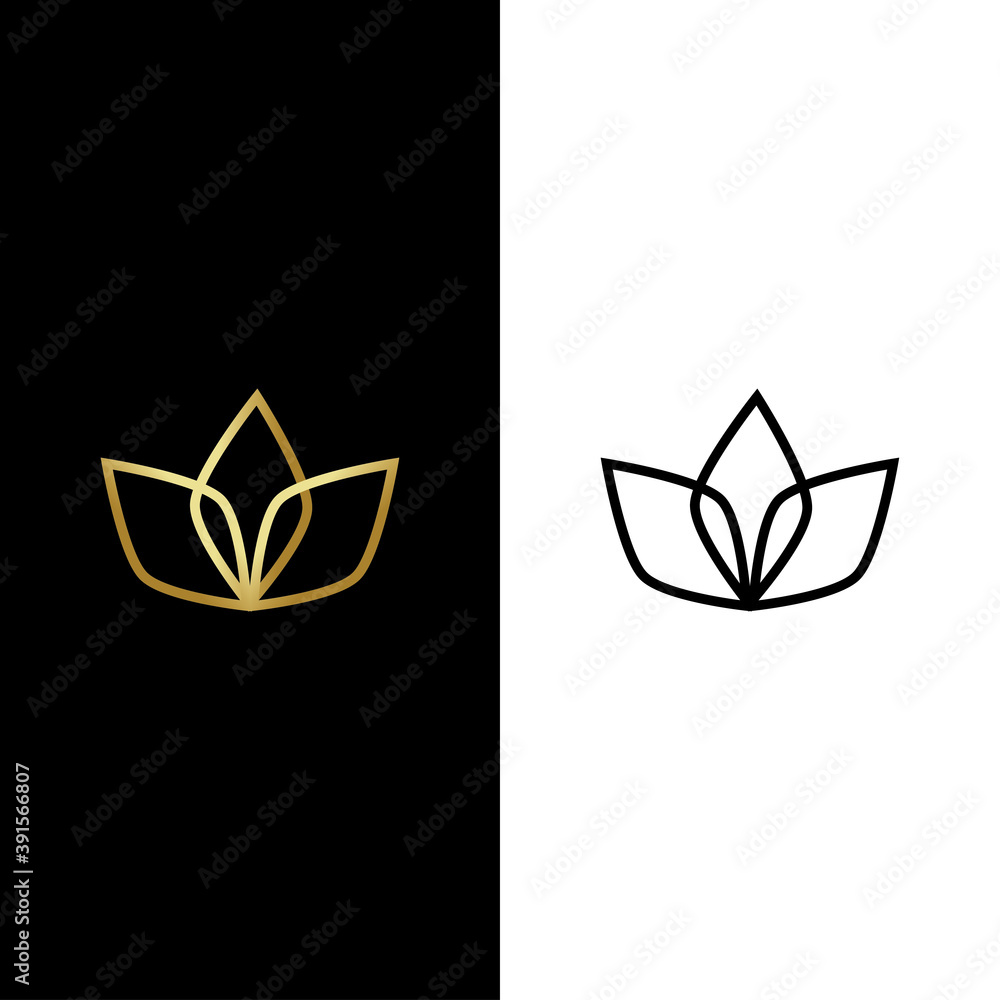 Naklejka premium Leaf logo icon vector template.
