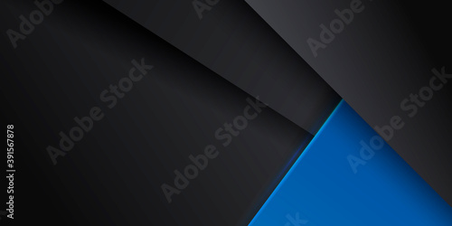 Black and blue abstract contrast background. Vector illustration design for presentation  banner  cover  web  flyer  card  poster  wallpaper  texture  slide  magazine