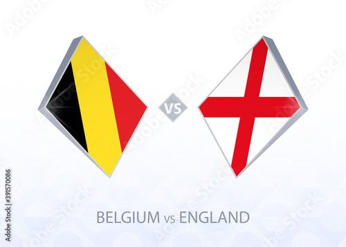 Europe football competition Belgium vs England, League A, Group 2. photo