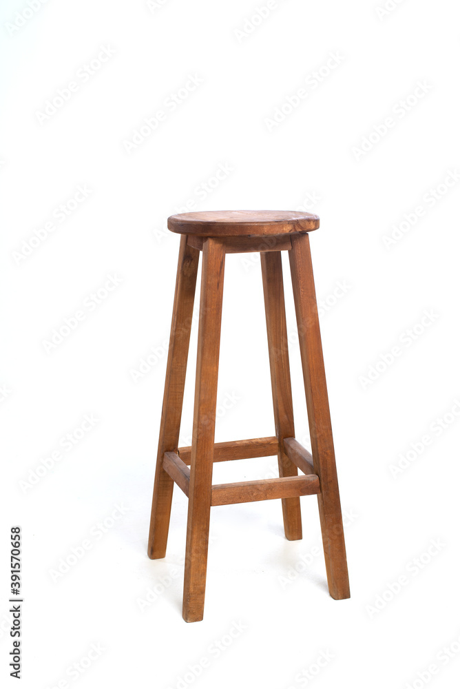 tall wooden bar stool isolated on white background tall wooden bar stool isolated on white background
