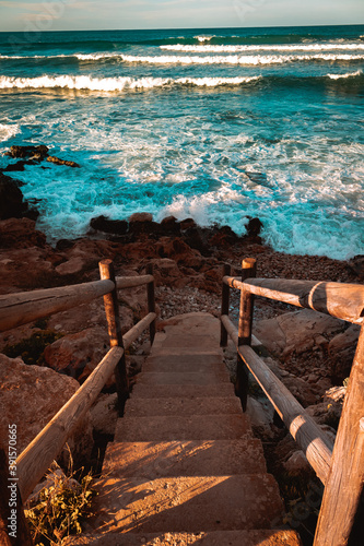 stairs to the sea