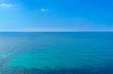 Beautiful sea coast with turquoise water and rocks in Fiolent Cape, Crimea. Summer seascape, famous travel destination