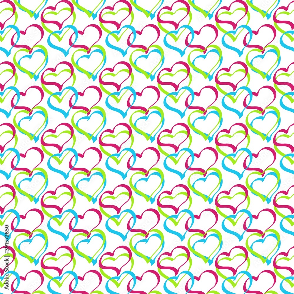 seamless pattern with hearts seamless pattern with hearts