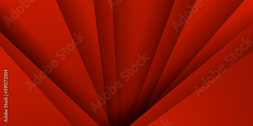 Red abstract background with business corporate concept and 3D triangle layers