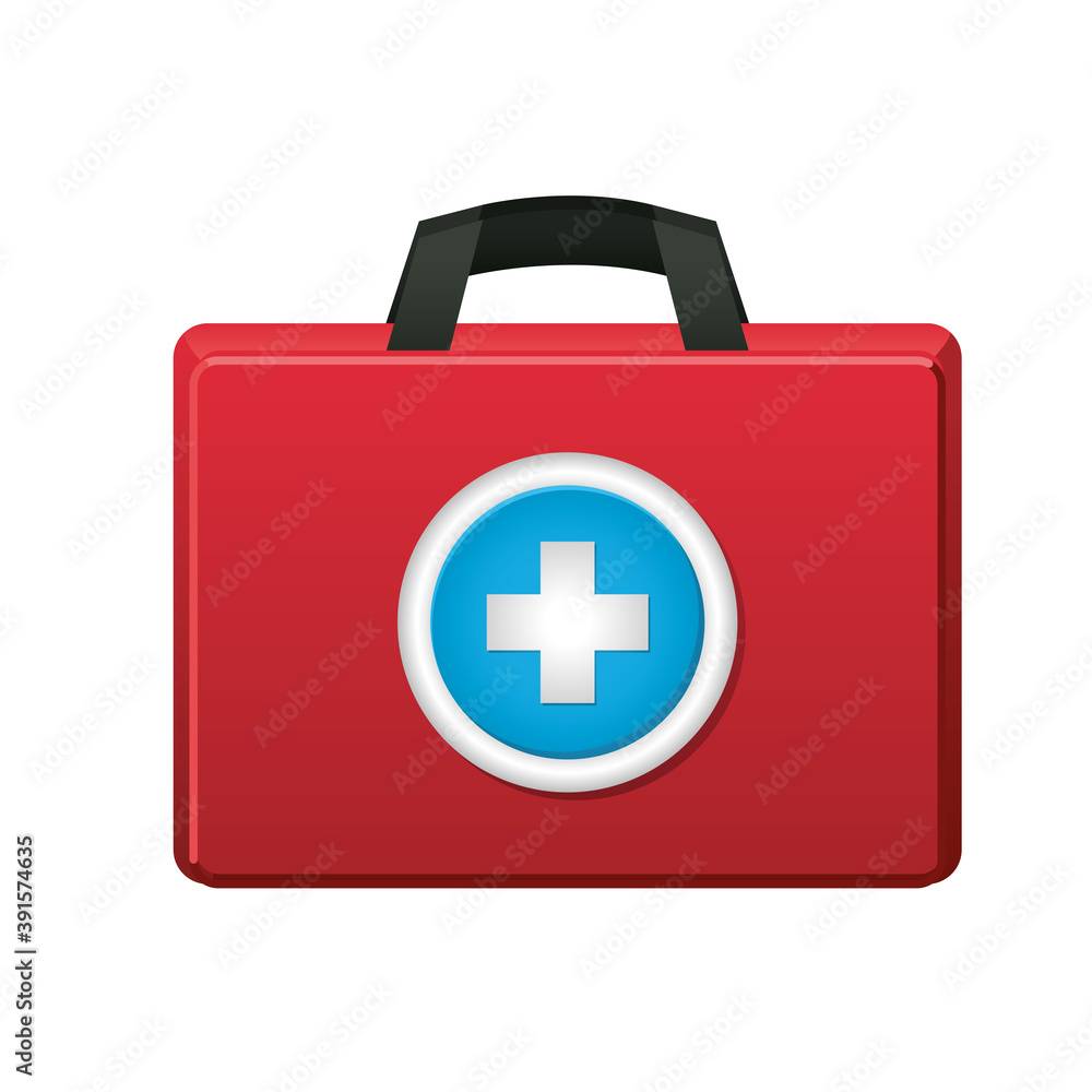 first AID package icon on white background first AID package icon on white background