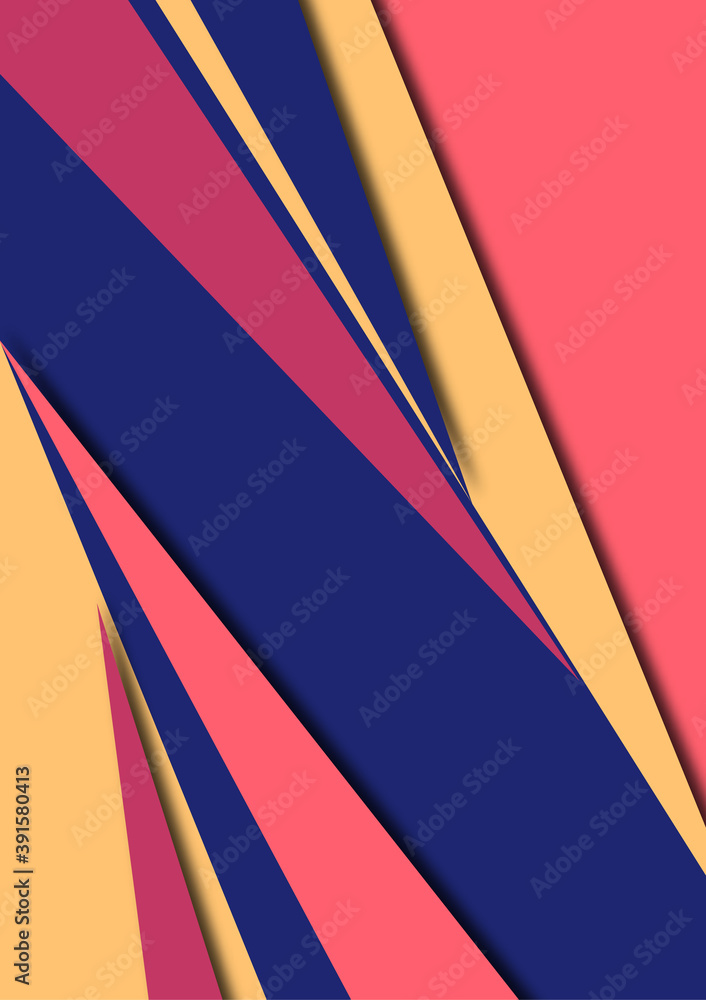 Abstract sharp corners background - business brochure layout. Vector illustration