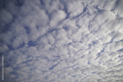 Obraz na plátně nuages altocumulus alsace france soirée fin d'après midi