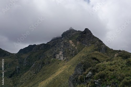 One of the large hills that have to be climbed in order to reach the summit of Rucu Pichincha in Quito, Ecuador