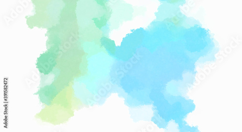 Watercolor painted background. Abstract Illustration wallpaper. Brush stroked painting. 2D Illustration.