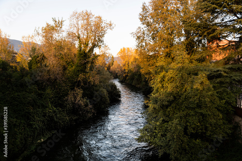 black river of terni that passes through the city coming from the marb