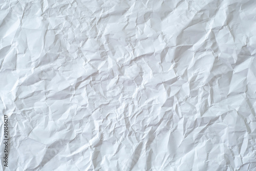  White crumpled paper as a background.