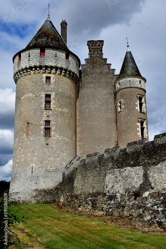 Cere la Ronde, France - july 15 2020 : medieval castle of Montpoupon photo