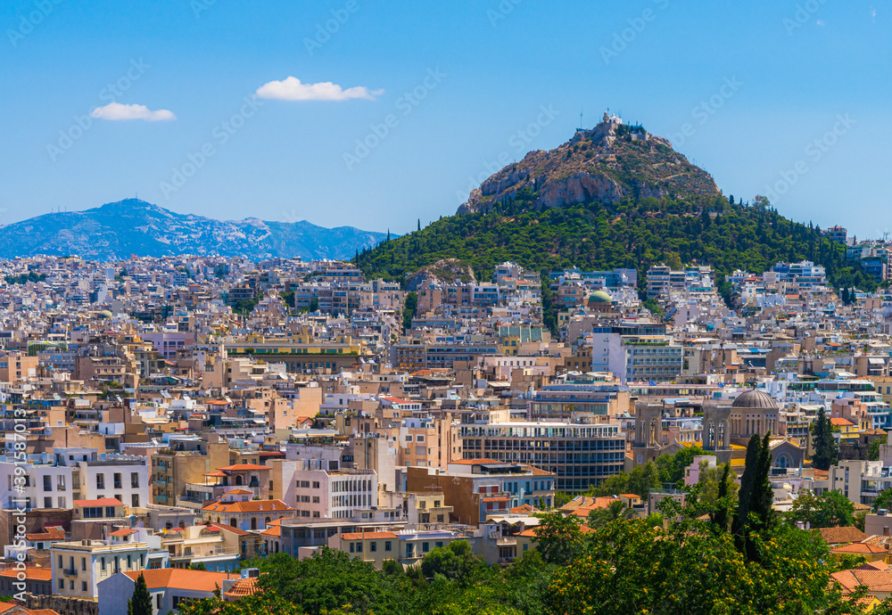 Monte Olimpo en la ciudad de Atenas