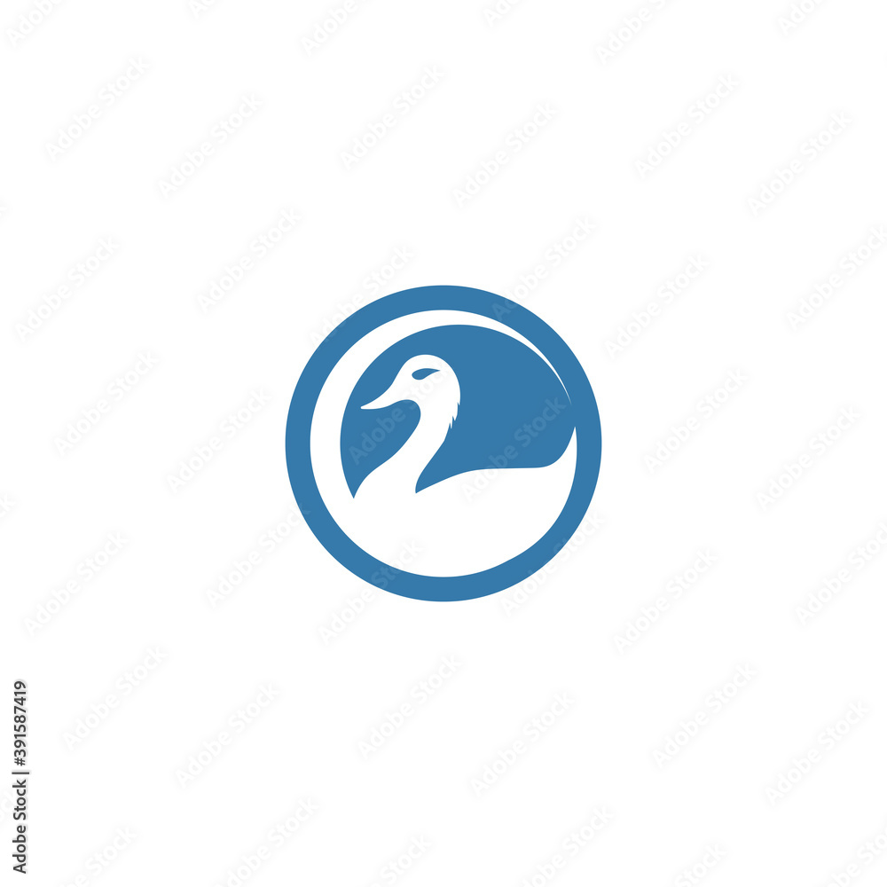 goose icon. flat illustration isolated sign symbol goose icon. flat illustration isolated sign symbol