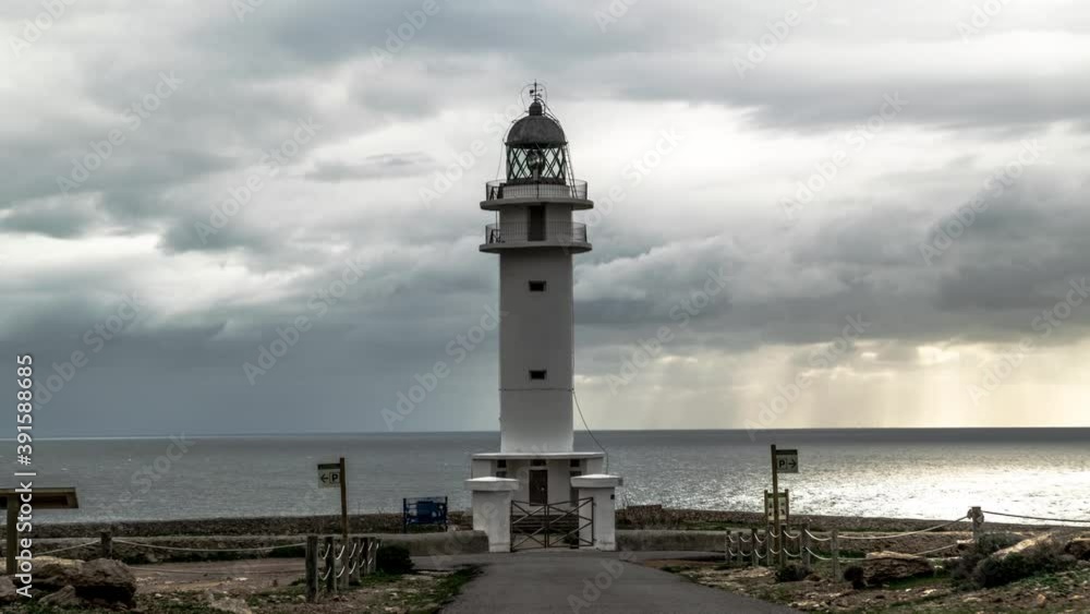time lapse with a lighthouse and moving clouds time lapse with a lighthouse and moving clouds